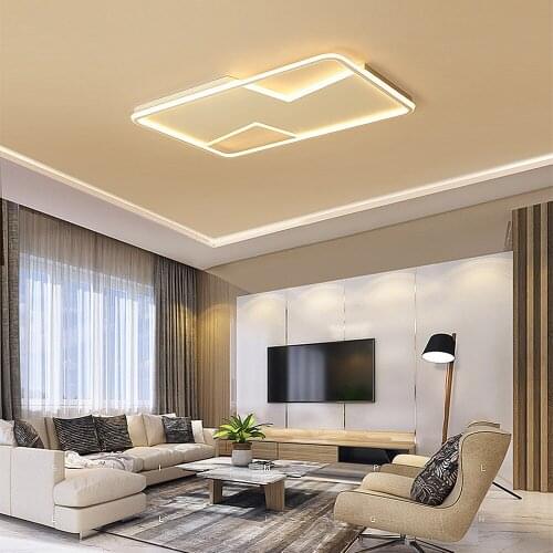 LED ceiling lamps Simple modern square Acrylic ultra-thin bedroom living room home Indoor Lighting RC Dimmable Pendant light