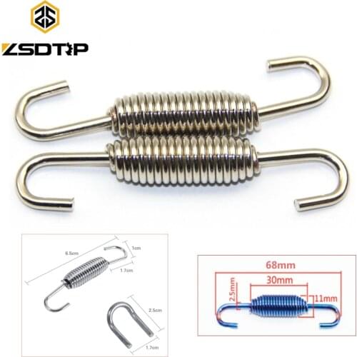 ZSDTRP Universal Motorcycle Modified Spring Used AT Muffler Exhaust Pipe Stainless Steel Springs For Exhaust Middle Pipe