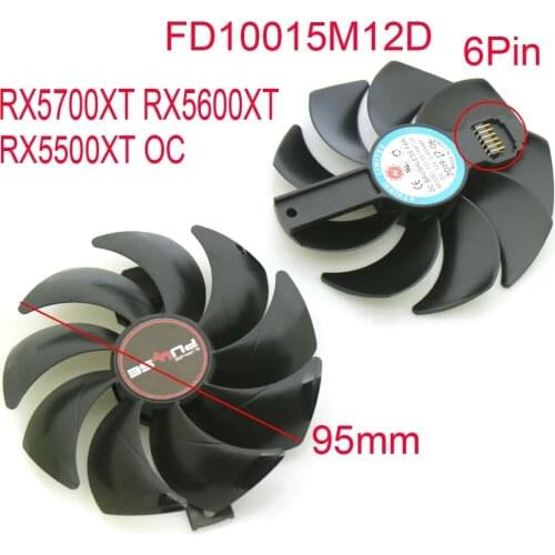 FD10015M12D 95mm DC12V 0.45AMP VGA Fan For Sapphire RX 5700XT RX5700 RX5600XT RX5500XT Graphics Card Cooling Fan