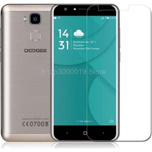 Doogee Y6 Screen Protector Tempered Glass Film For Doogee Y6 5.5 inch Phone Protective Premium Explosion-Proof Film +clean kits