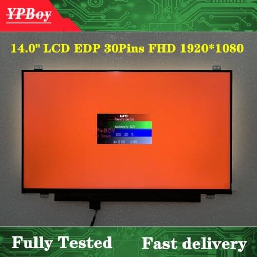 14.0" HSD140PUW1-A00 fit 140PUW1 Rev A00 NT140FHM-N41 N140HGE-EAA EAB B140HTN01.E B140HTN01.2 B140HTN01.1 LCD Screen FHD 30Pins