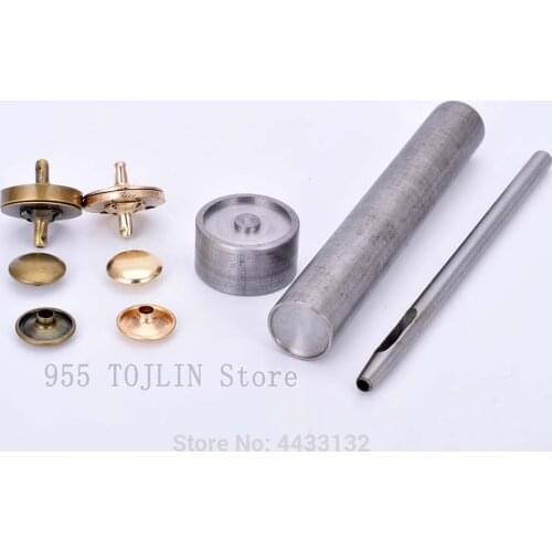 14mm18mm Magnetic snap fasten Leather Craft mould Snap Fastener Buttons Installation Tool Hand Punch Tool DIY Accessories