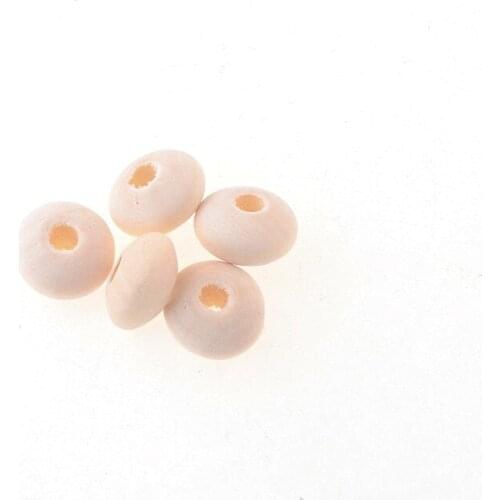 150pcs 14x8mm Abacus shaped Nature Wood Spacer Beads For Baby DIY Crafts Spacer Beading Jewelry Making DIY