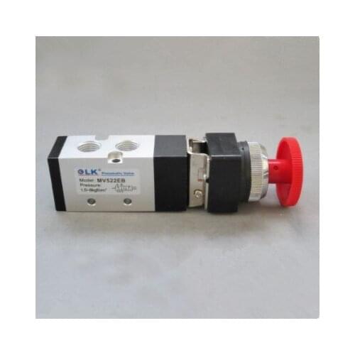 Free shipping Pneumatics MV522EB Mechanical Valve, Emergency stop self-locking button, 2 Position 5 Port mechanical valve
