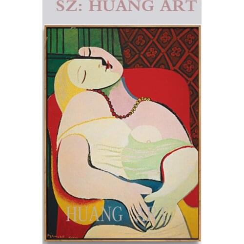 Big club restaurant Spanish painter pablo Picasso painting abstract version canvas wall decorated hall corridor study living roo