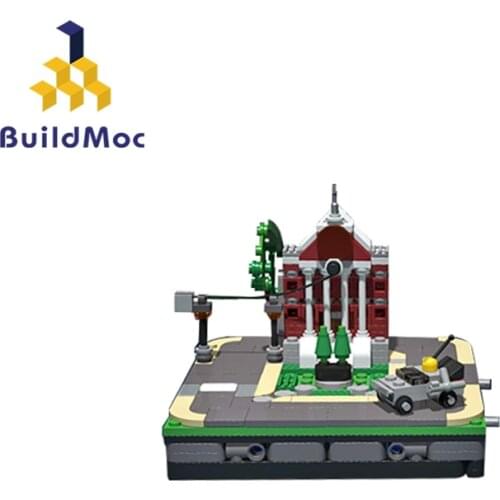 Buildmoc City House Movie Time Travel Creator Expert Castle Modular Building Blocks Bricks Architecture Toys For Children Gifts