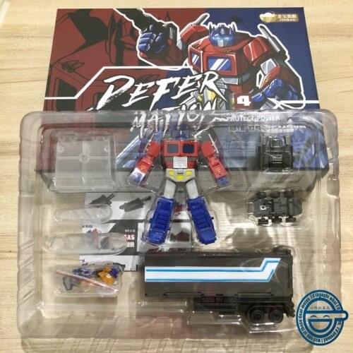 Deformation Jinbao small scale Optimus OP column with carriage small pillar pocket war auto man boy model toy