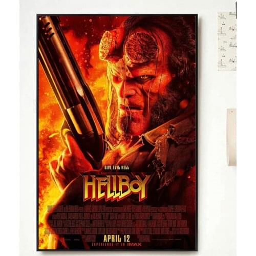 NP195 Home Decor Poster Silk Art Hellboy Movie 11-Wall Sticker Decoration Christmas Gift Classic Fashion