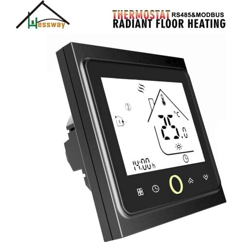 HESSWAY Radiant Floor Heating THERMOSTAT with remote control by RS485&MODBUS