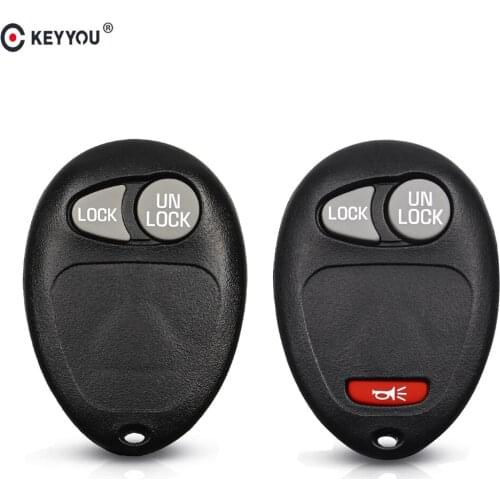 KEYYOU 2/3 Buttons Remote Car Key Shell Fob Case For Buick Hummer H3 GMC For Chevrolet Colorado Isuzu No Chip Blank case