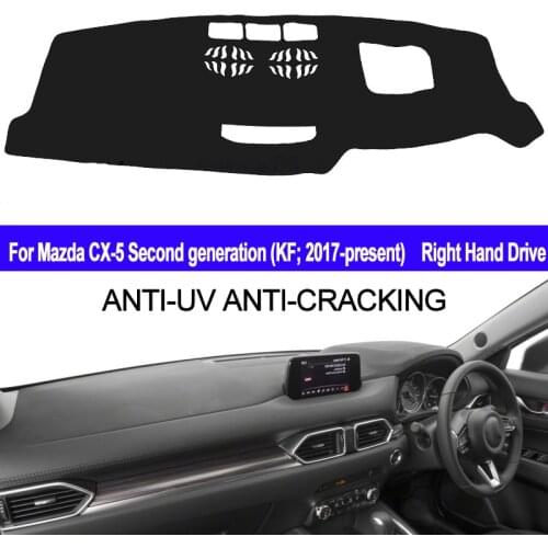 TAIJS For Mazda CX-5 CX5 Second Generation KF 2017 2018 Car Dashboard Cover Dash Mat Sun Shade Pad Carpet Dash Board Anti-UV