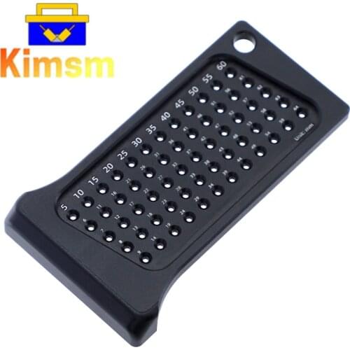 Aluminum Alloy Woodworking Hole Ruler 5-64mm Mini Multifunctional Scriber Drilling Guide Locator Hand Puncher Tool Marking Ruler