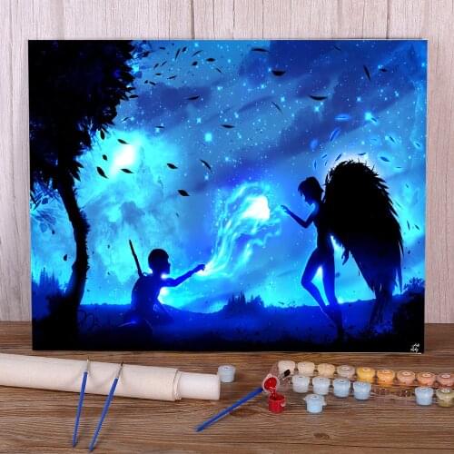 Scenery Hero Of War DIY Paint By Numbers Kit Oil Paints 40*50 Paiting By Numbers Decoration For Adults Handiwork Wholesale