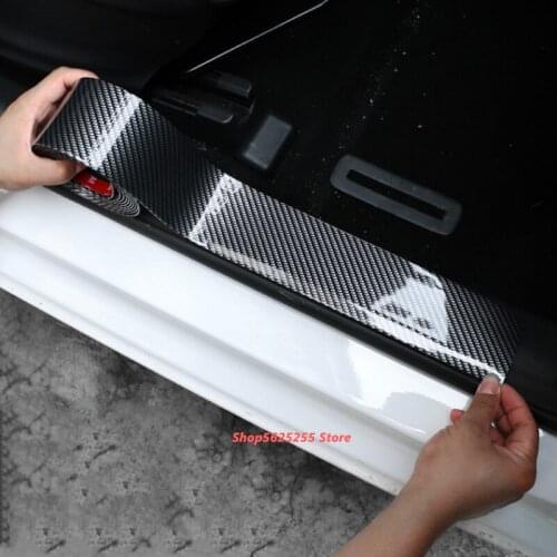 For Tesla Model 3 Model Y Car Threshold Bar Welcome Scooter Anti-stepping Interior Protection Car Decoration