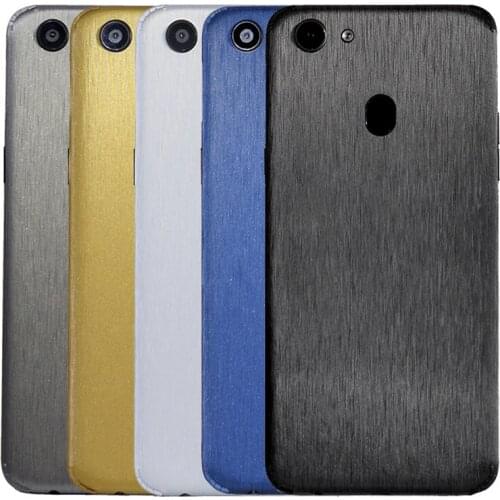 Metal Brushed Phone Sticker Drawing Phone Paste Film For OPPO F5 F7 A1 A3 A5 A73 A77 A79 A83 Anti Scratch Wrap Sticker Skin