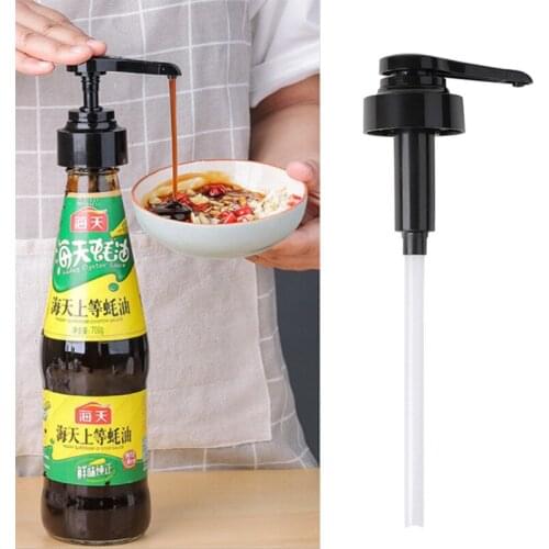 Syrup Bottle Nozzle Pressure Oil Sprayer Household Oyster Sauce Plastic Pump Push-type Tools Kitchen Accessories