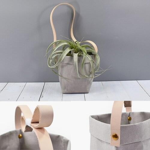 Wall vase hanging Basket Storage Bags Washable Kraft Paper Plant Vegetable Grow Bag Flower Pot Bag Baby Clothing Toy Organizer