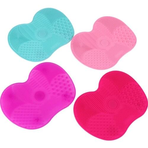 Silicone Makeup Brush Cleaning Pad Mat Brush Washing Tools Cosmetic Eyebrow Brushes Cleaner Tool Scrubber Board Makeup Cleaning