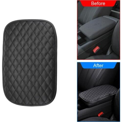 Universal Car Armrest Cushion Cover Center Console Box Pad Leather Protector Auto Console Soft Arm Rest Car Padding Accessory