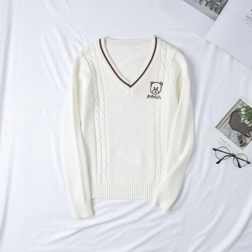 Japanese JK Uniforms Sweater V-coller Coat Anime Cosplay Costumes Outerwear Knitting Coat High School Uniforms For Men And Women