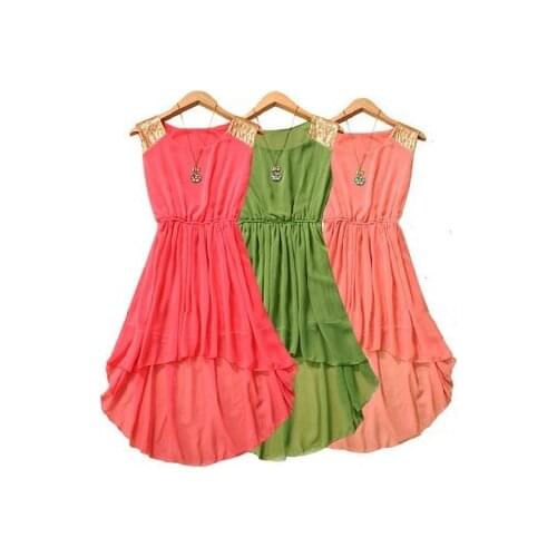 2020 Summer women casual Asymmetric chiffon dress,14 color Plus size vest sexy dress,girl dresses ,fashion vestido