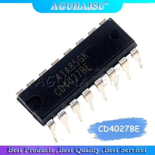 10pcs/lot CD4027BE CD4027UBE DIP16 CD4027 CD4027BD HEF4027BP HCF4027BE HCF4027 DIP-16