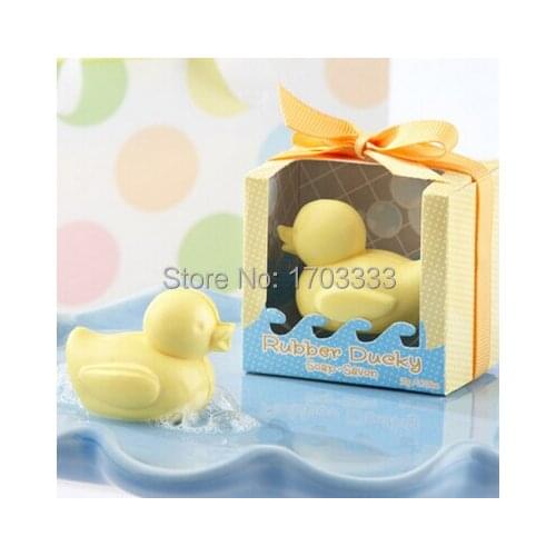100PCS Lovely Design Rubber Ducky Soap Favors Soap Gift for Baby Shower Favors DHL Fedex Free Shipping