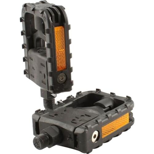 2 Pieces Mountain Road Bike Bicyle Pedals Nylon Wide Platform Sealed Bearing