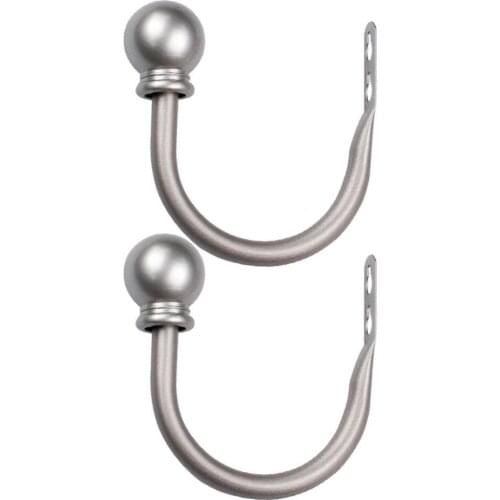 2Pcs Modern Concise Ball Curtain Tieback Holdback Holder Drape Hook Decoration