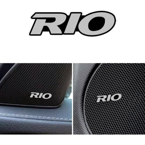4pcs car audio decorate 3D Aluminum Badge Emblem Sticker For Kia Rio Ceed k3 k5 Forte Sorento Accessories