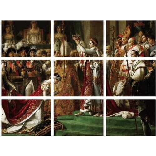9PCS Coronation of Napoleon art Stickers Crafts And Scrapbooking stickers kids toys book Decorative sticker DIY phone sticker
