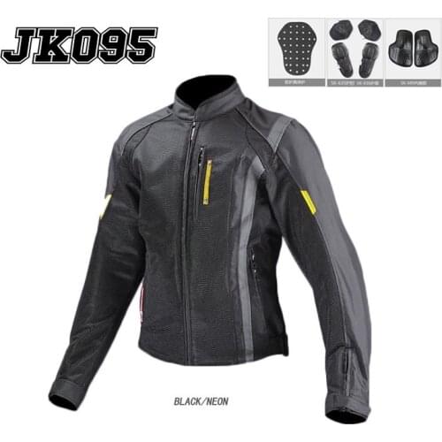 Free Protector!Komine JK-095 Jacket Locomotive Bike Off-road Motocross Racing Mens Black Green Jackets