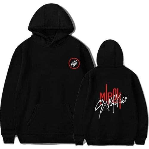 Kpop StrayKids Mini 4th Album MIROH Stray Kids Hoodies Harajuku Casual Streetwear Oversized Long Sleeve Korean Style Sweatshirt
