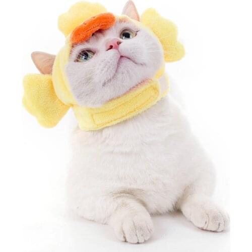 Cat Headgear Pet Hat Cute Soft Pet Accessories Cartoon Animal Cat Headgear Puppy Cosplay Hand Cover Creative Halloween Headdress