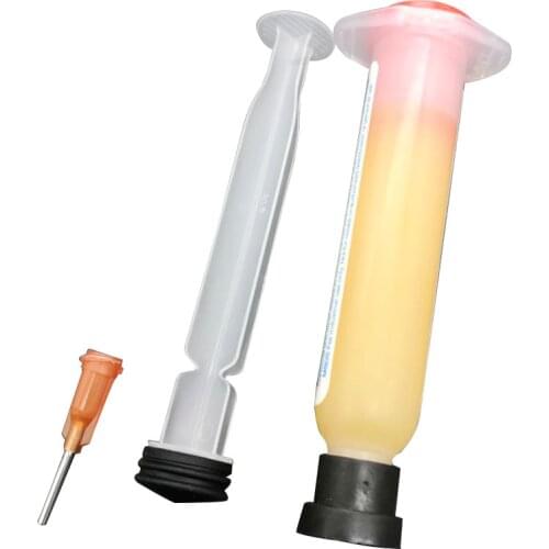 1 Set 10cc RMA-223 PCB Needle Shaped PGA BGA SMD With Flexible Tip Syringe Solder Paste Flux Grease Repair Solde