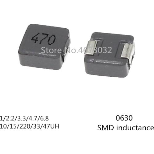 1000pcs 0630 SMD Power Inductors 1uh 2.2uh 3.3uh 4.7uh 6.8uh 10uh 15uh 22uh 33uh 47uh Chip Inductor 6*6*3