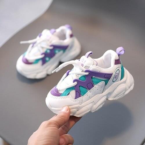 New Boy Sneakers Mesh Breathable Kids Outdoor Casual Shoes Childrens Sports Shoes Spring Summer Girl Sneakers E717