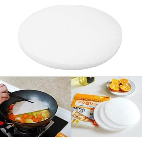 HOOMIN 12 piece/set Oil Absorption Membrane Pads Soup Oil - Absorbing Paper Food Oil On Paper 20 cm Diameter
