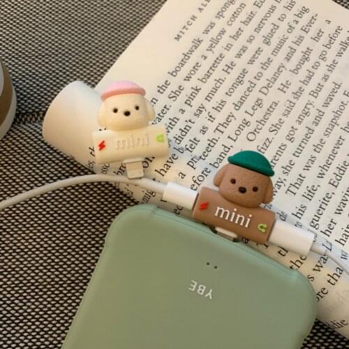 Mini 2 in 1 Cute Cartoon Adapters for Iphone 12 11 Pro Max XS XR X 7 8 SE 2020 Earphone Aux Splitter Headphone Audio Converter
