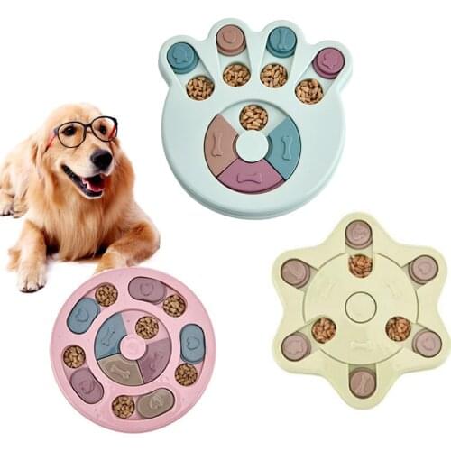 Pet Slow Food Bowl Feeding Training Disc Board SmalDog Feeder Puzzle Toys Increase IQ Interactive Slow Dl Medium Dogs Puzzle Toy