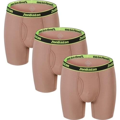 Mens Boxer Shorts Set Underwear Brand Men Elastic Sexy Bamboo Comfortable Mens Panties Breathable Fashion Solid Homme Plus Size