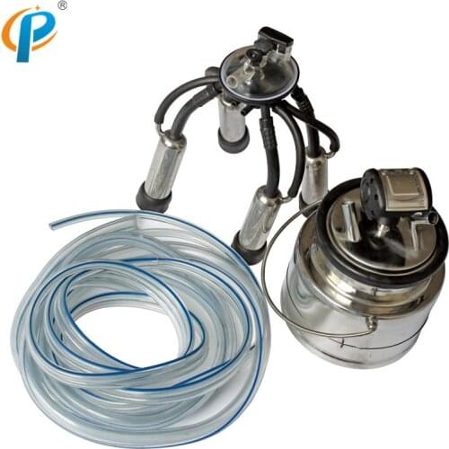 Single 5Liter SS304 Milk Bucket Group with 240CC Milk Claw and L80 Milk Pulsator for Cow