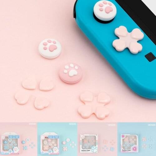 D-pad Move Cross Direction Button ABXY X Key Sticker Joystick Thumb Stick Grip Cap Cover For Nintend Switch NS Joy-con Skin Case