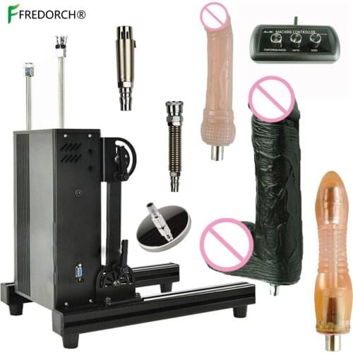 200w New Vibration Wireless Control Sex Machine for men women Quite,Powerful,Full Angle Adjustable, with Large Dildo,can 4p use