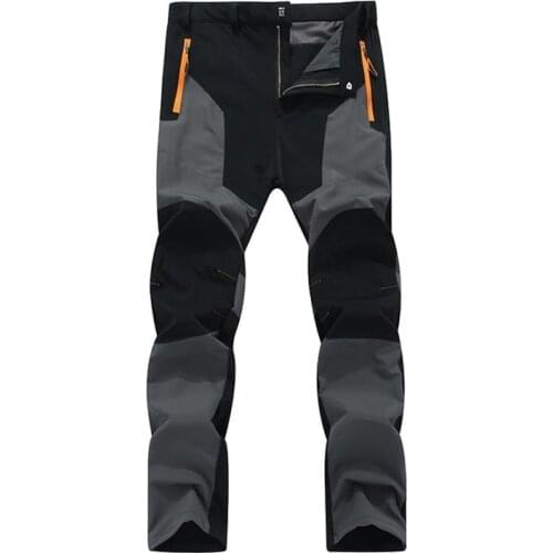New Mens Hiking Pants Waterproof Camping Trekking Trousers Windproof Elastic Quick-dry Pants Outdoor Sports Casual Pants