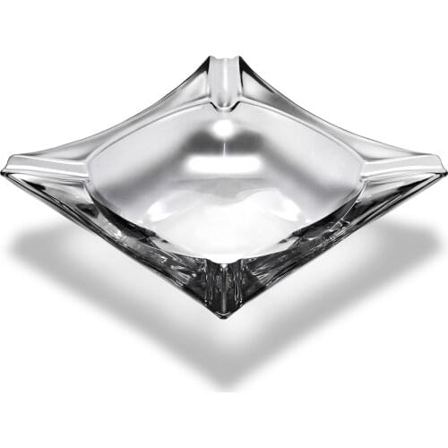 CIGARLOON Glass Cigar Ashtray Home Creative House Crystal Ashtray 4 Cigars Ash Tray Holder Smoking Accessory 3 Colors With Box