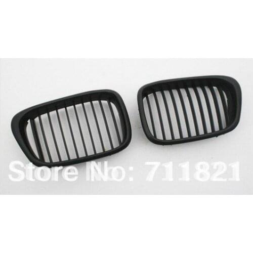 Front Euro Kidney Grille Matte Black For BMW E39 5 Series 2001-2003