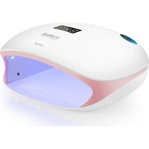 SUNUV 4S Pink 48W UVLED Lamp Professional Nail Dryer for Manicurist Nail Salon Gel Curing