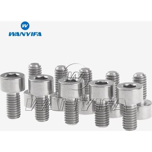 Wanyifa Titanium DIN 912 Hex Socket Head M5 x 10 Screw For Bicycle Bottle Cage 10 pcs