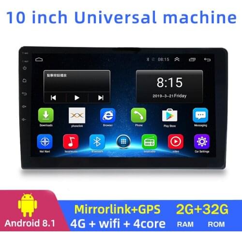 10 Inch Android Universal Car Multimedia Player 2+32G Large Screen Machine Navigation MP5 Player GPS Navigator Autoradio Stereo